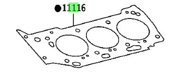11116-0P030 Cylinder Head Gasket for Lexus RX350-RX450h AL20 2015-2022 2GR-FKS