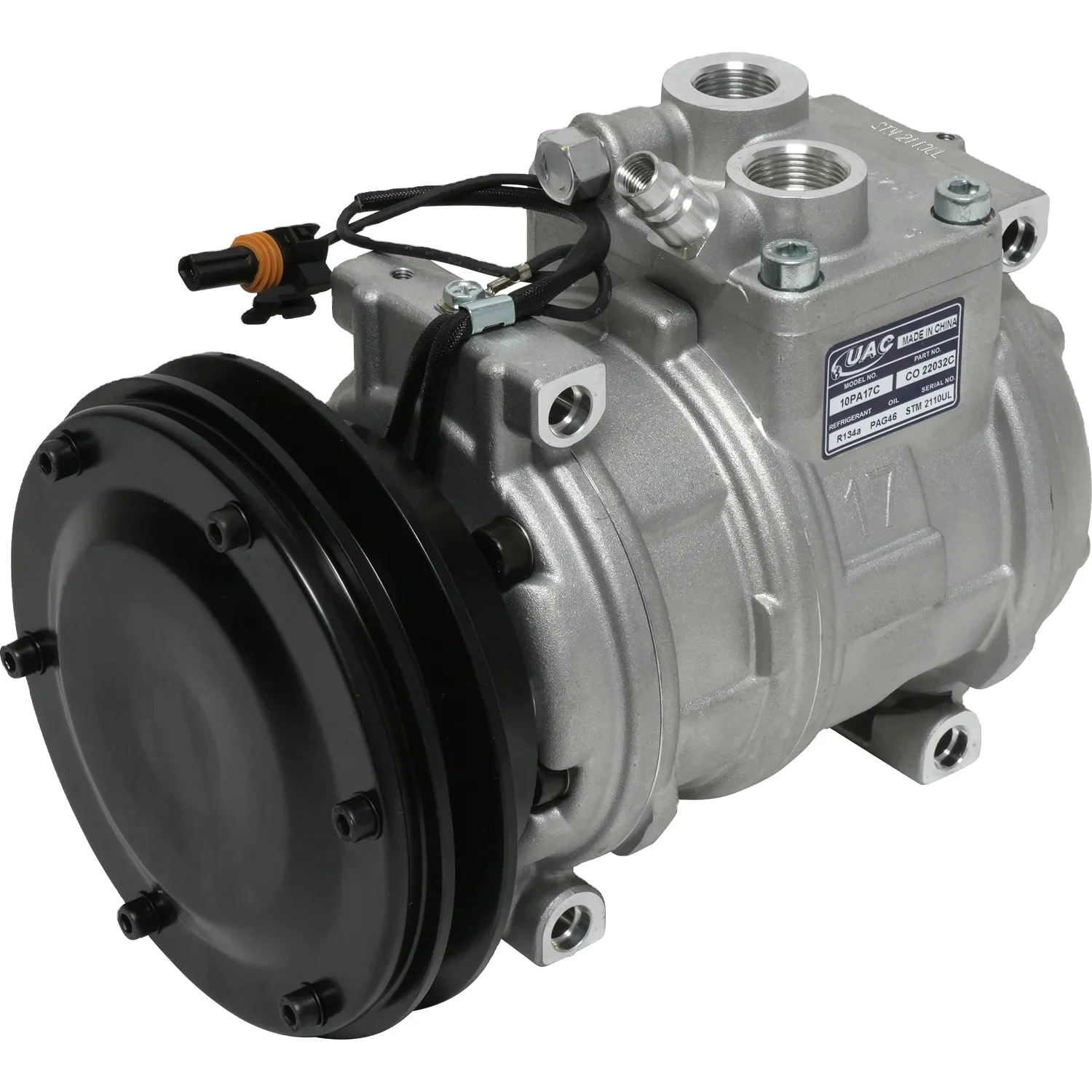 12v Auto Ac Air Conditioning R134a Compressor For John Deere 8870 8970 9500 9600 8770 8570 3400 Oem Re46657 Re64024